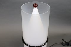 Italian Murano Hand Blown Table Lamp Amber Glass Ball Detail