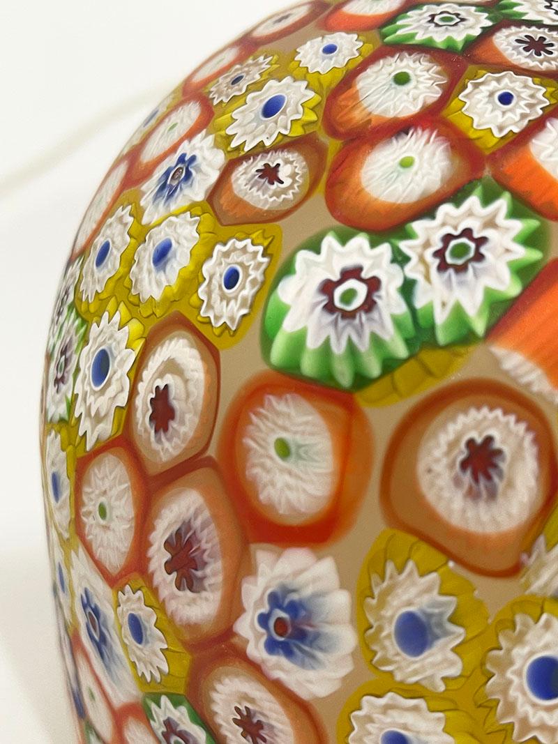 Italian Murano handblown glass Millefiori table lamp, 1960s 1