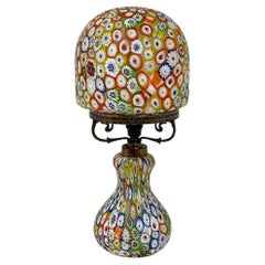 Italian Murano handblown glass Millefiori table lamp, 1960s