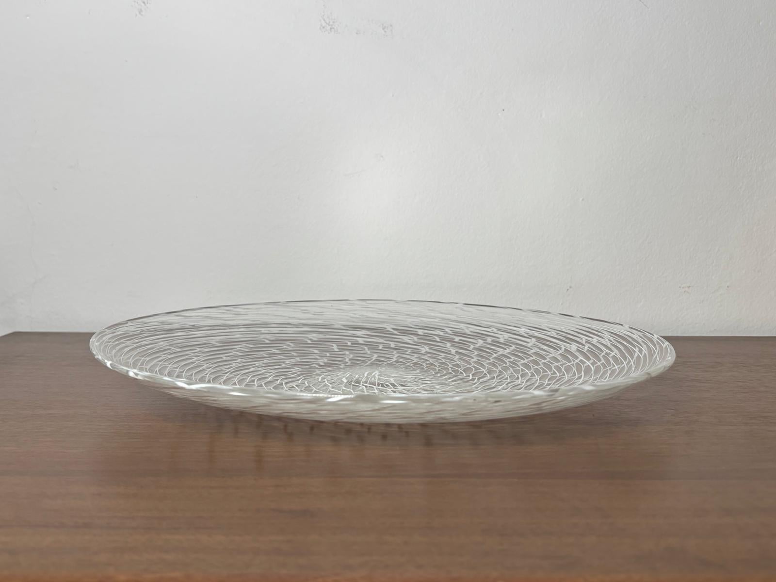 Cuenco bajo italiano de Murano de Charles Lin Tissot para Venini en venta 3