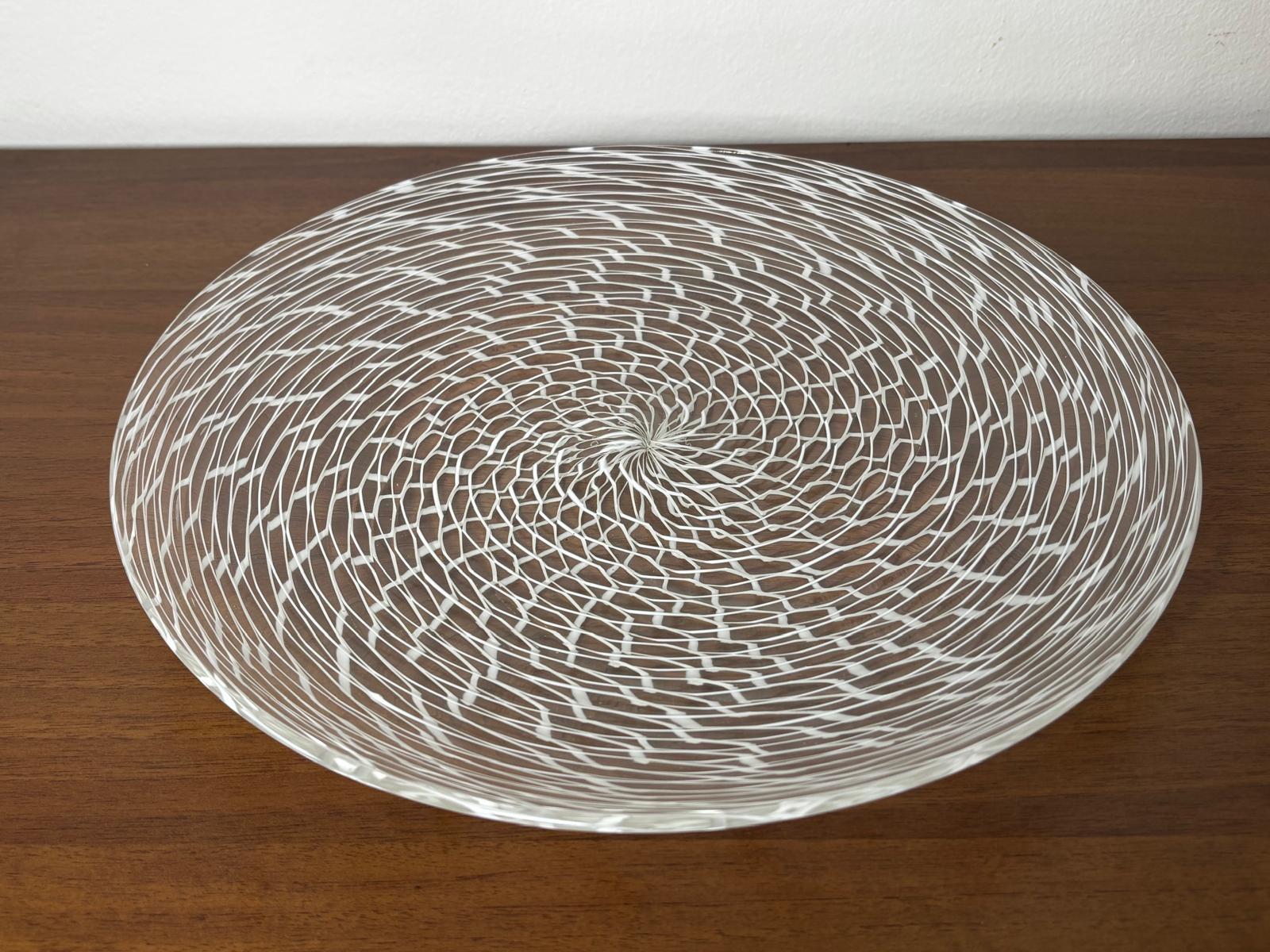Cuenco bajo italiano de Murano de Charles Lin Tissot para Venini en venta 5