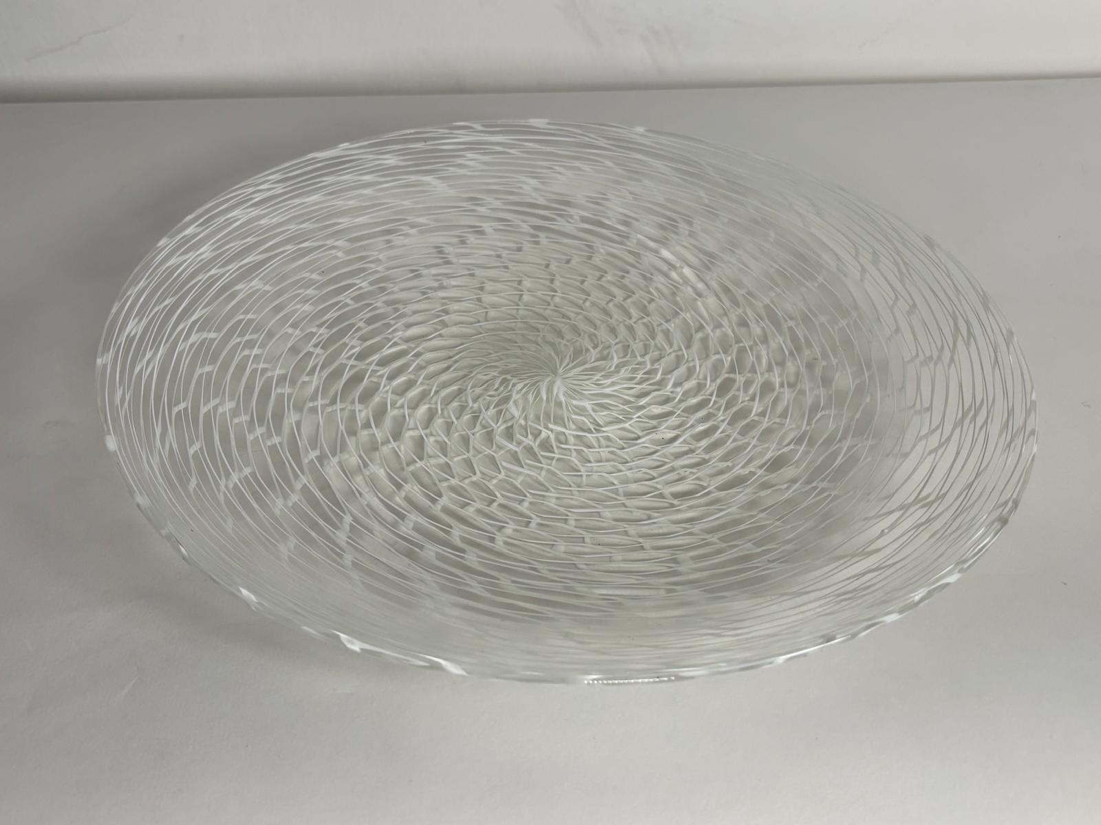 Cuenco bajo italiano de Murano de Charles Lin Tissot para Venini en venta 2