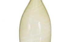 Italian Murano Mid-Century Yellow Art Glass Vase