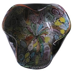 Coupe en verre d'art Murano Millefiori attribuée à Dino Martens, vers les années 1960