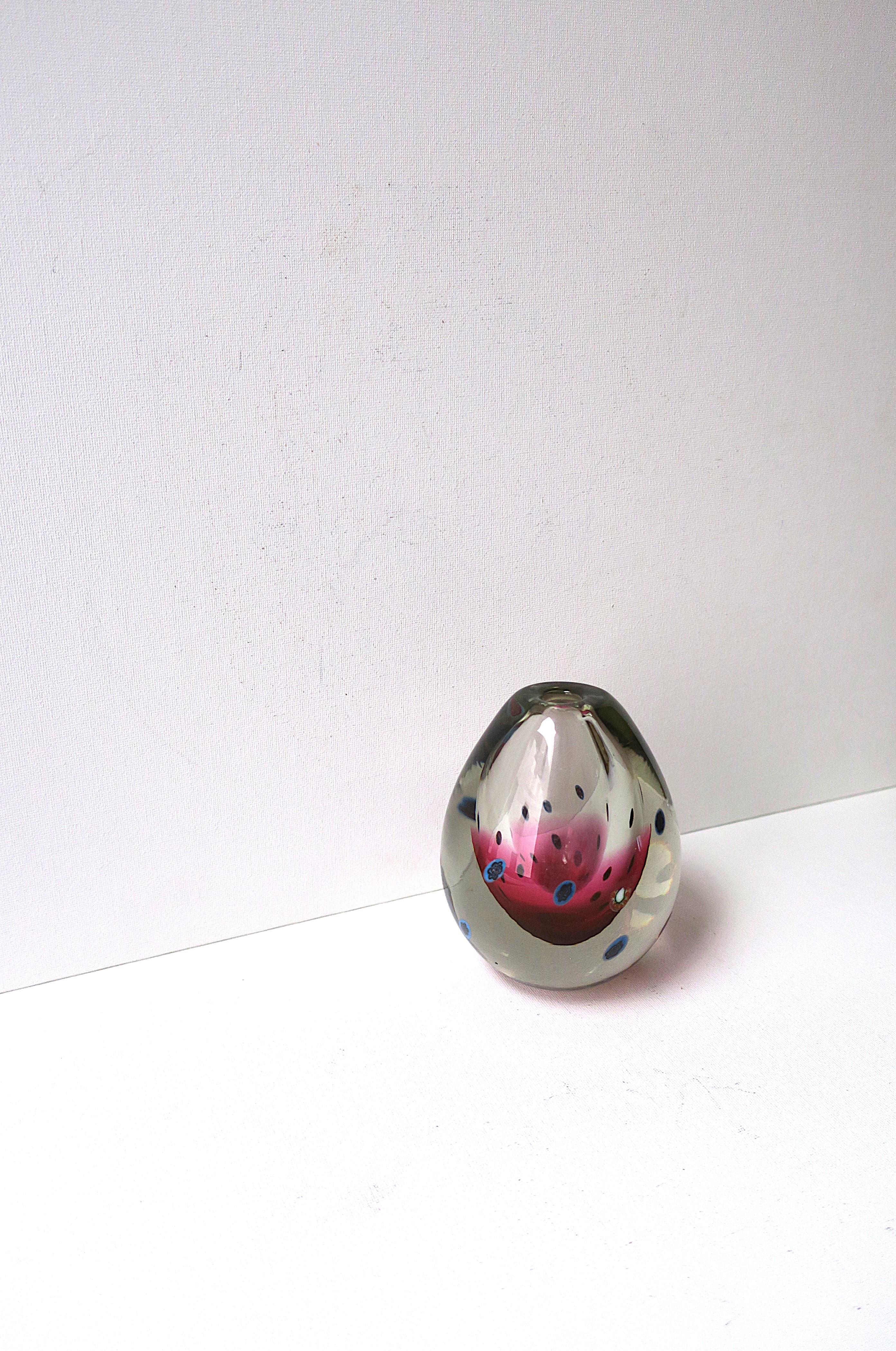Italian Murano Millefiori Vase For Sale 4