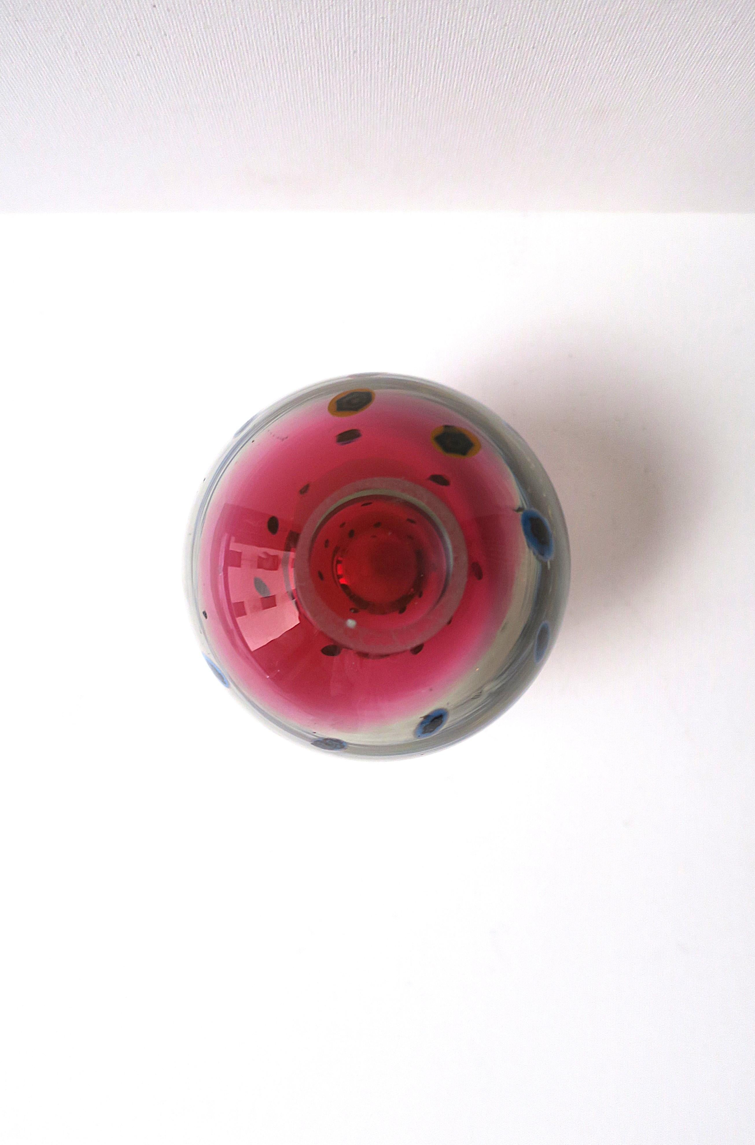 Italian Murano Millefiori Vase For Sale 6
