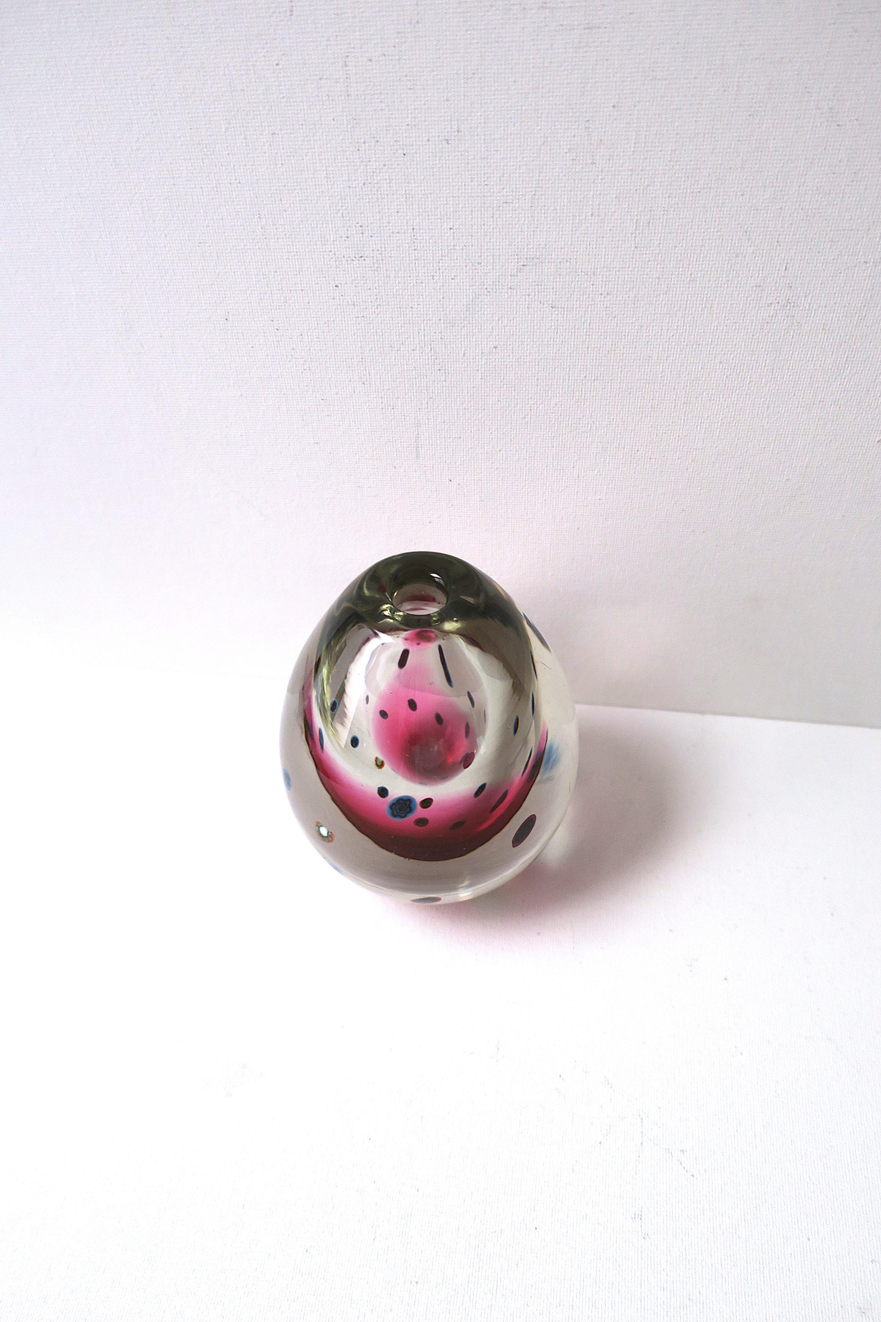 20th Century Italian Murano Millefiori Vase For Sale