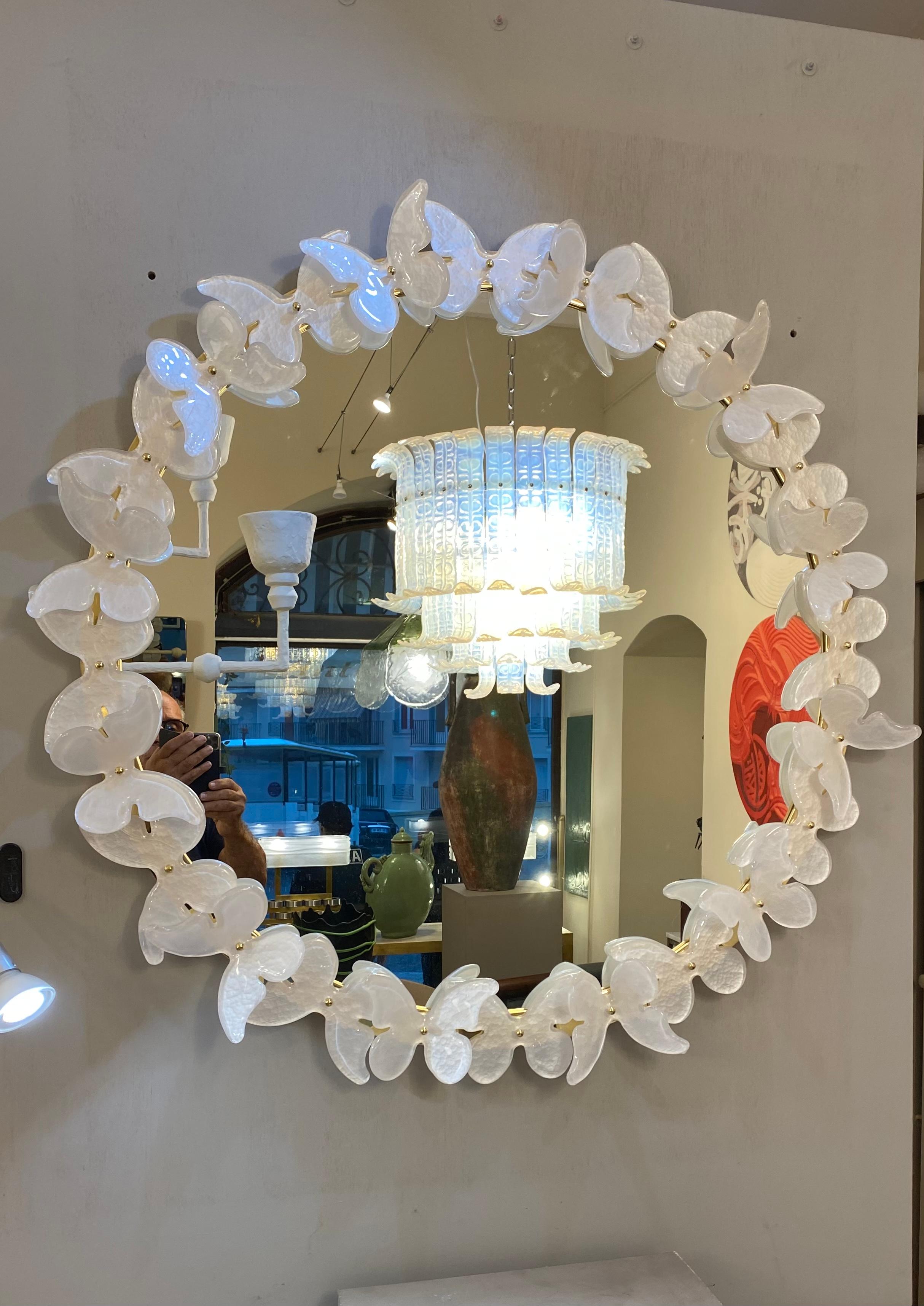 Italian Murano Mirror, Butterflies 7