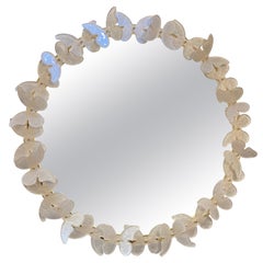 Italian Murano Mirror, Butterflies
