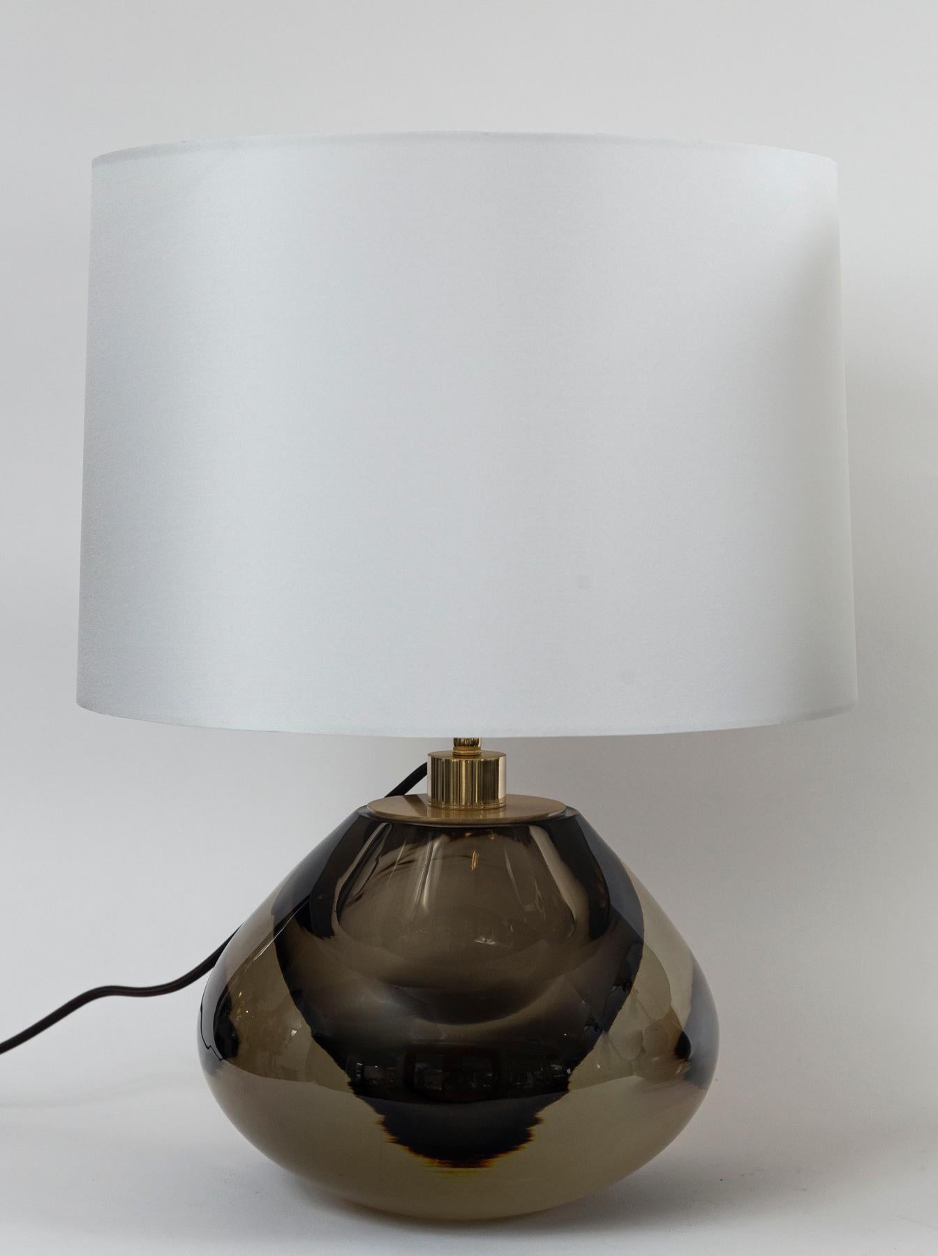 Art déco Lampe globe en forme de poire, contemporaine, italienne Murano Modern Sommerso en vente