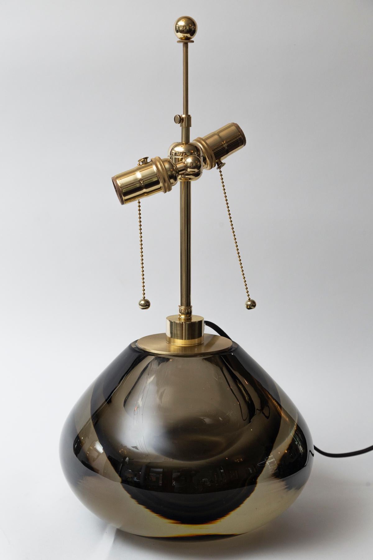 XXIe siècle et contemporain Lampe globe en forme de poire, contemporaine, italienne Murano Modern Sommerso en vente