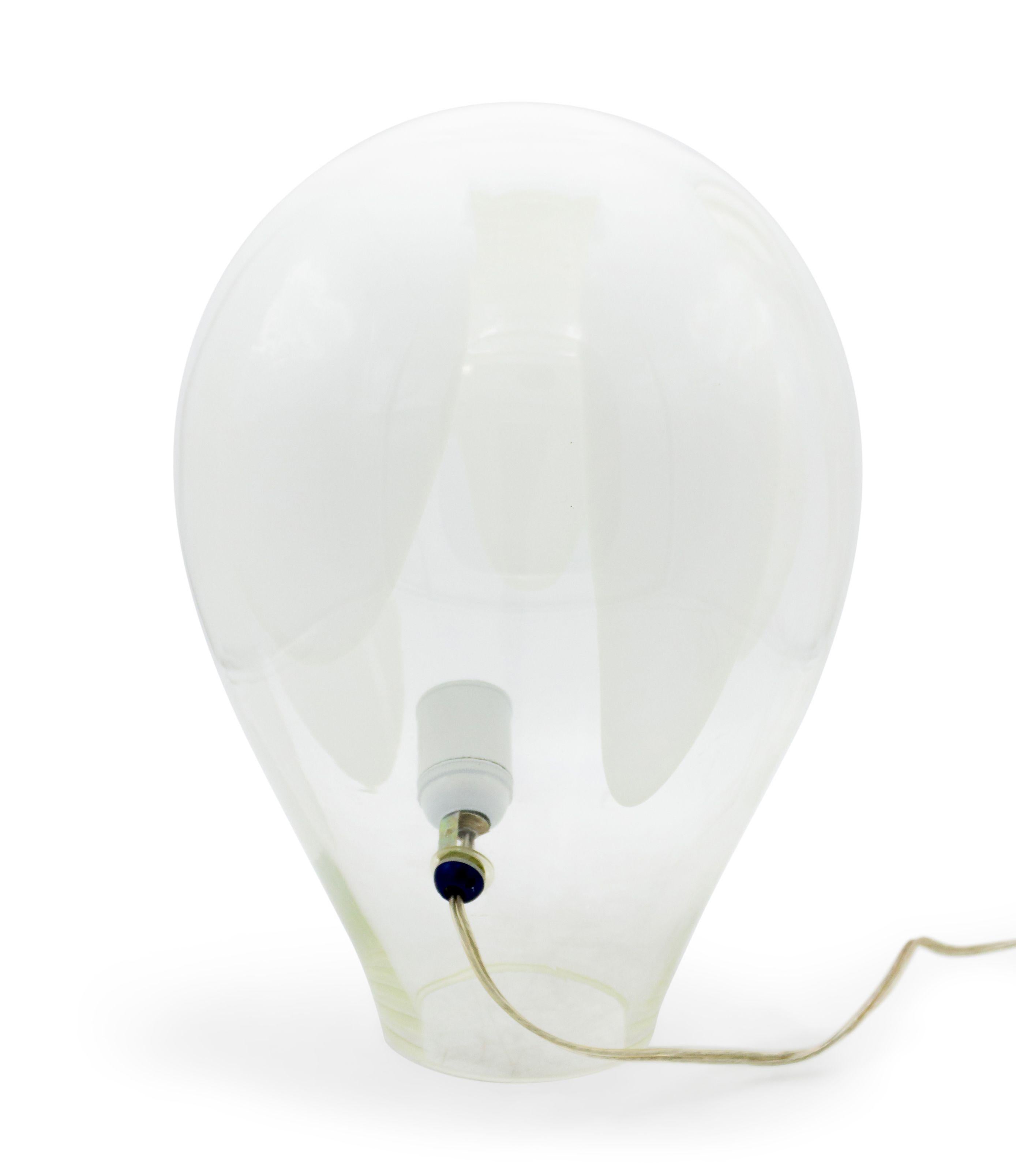 Milieu du XXe siècle Lampe de table italienne Murano Mongolfiera en verre ballon en vente