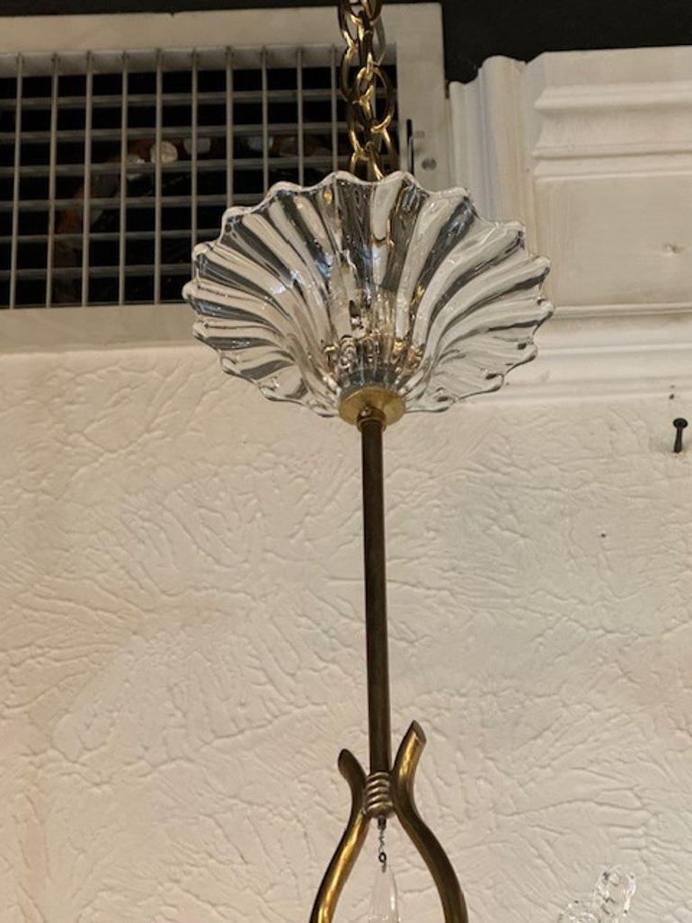 Late 20th Century Italian Murano Pendant after Barovier & Toso For Sale