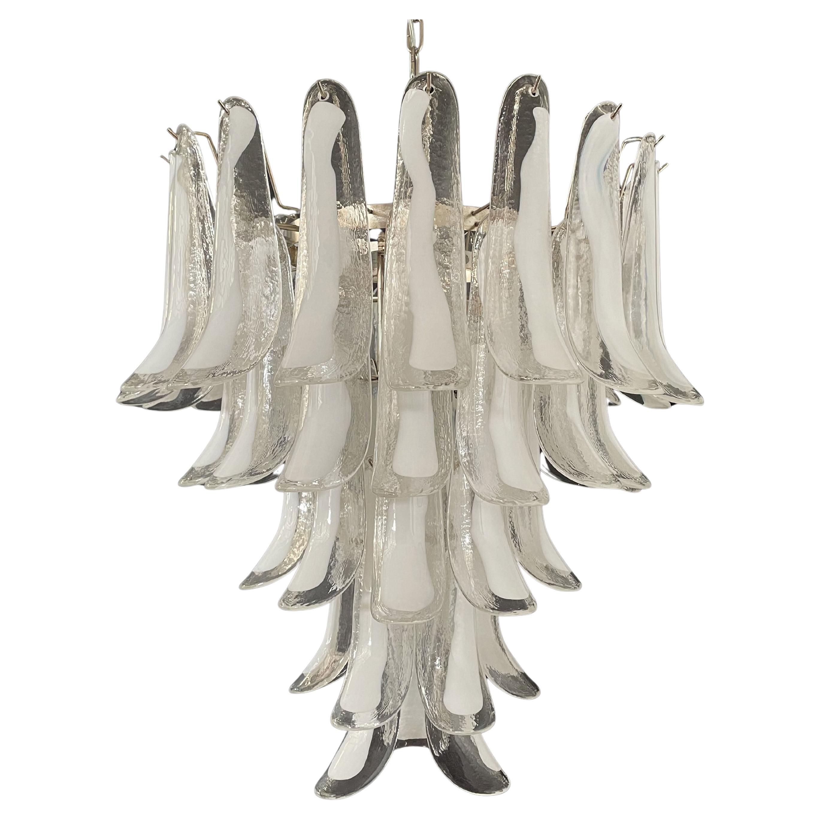 Late 20th Century Italian Murano Petals Chandelier, Murano For Sale