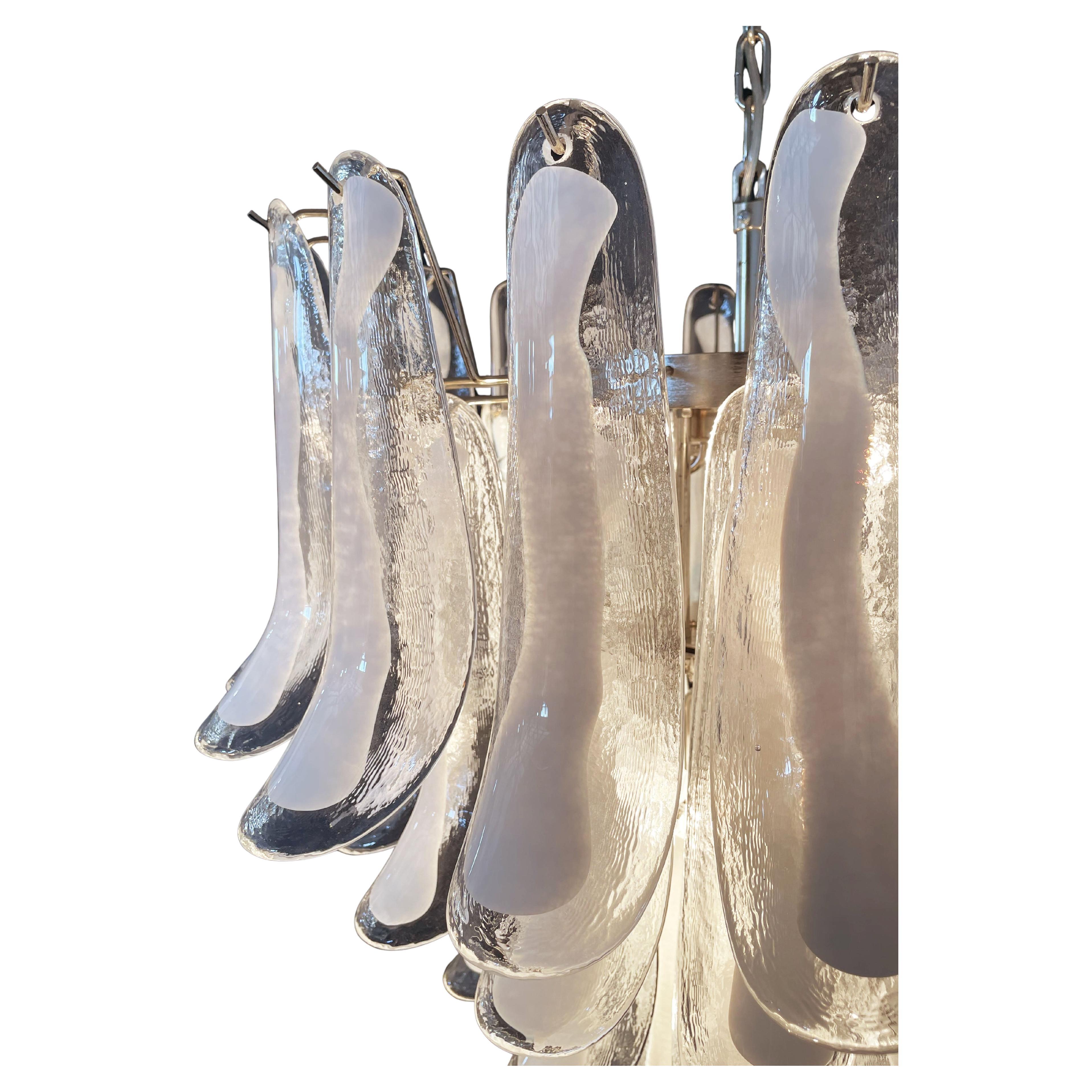 Murano Glass Italian Murano Petals Chandelier, Murano For Sale