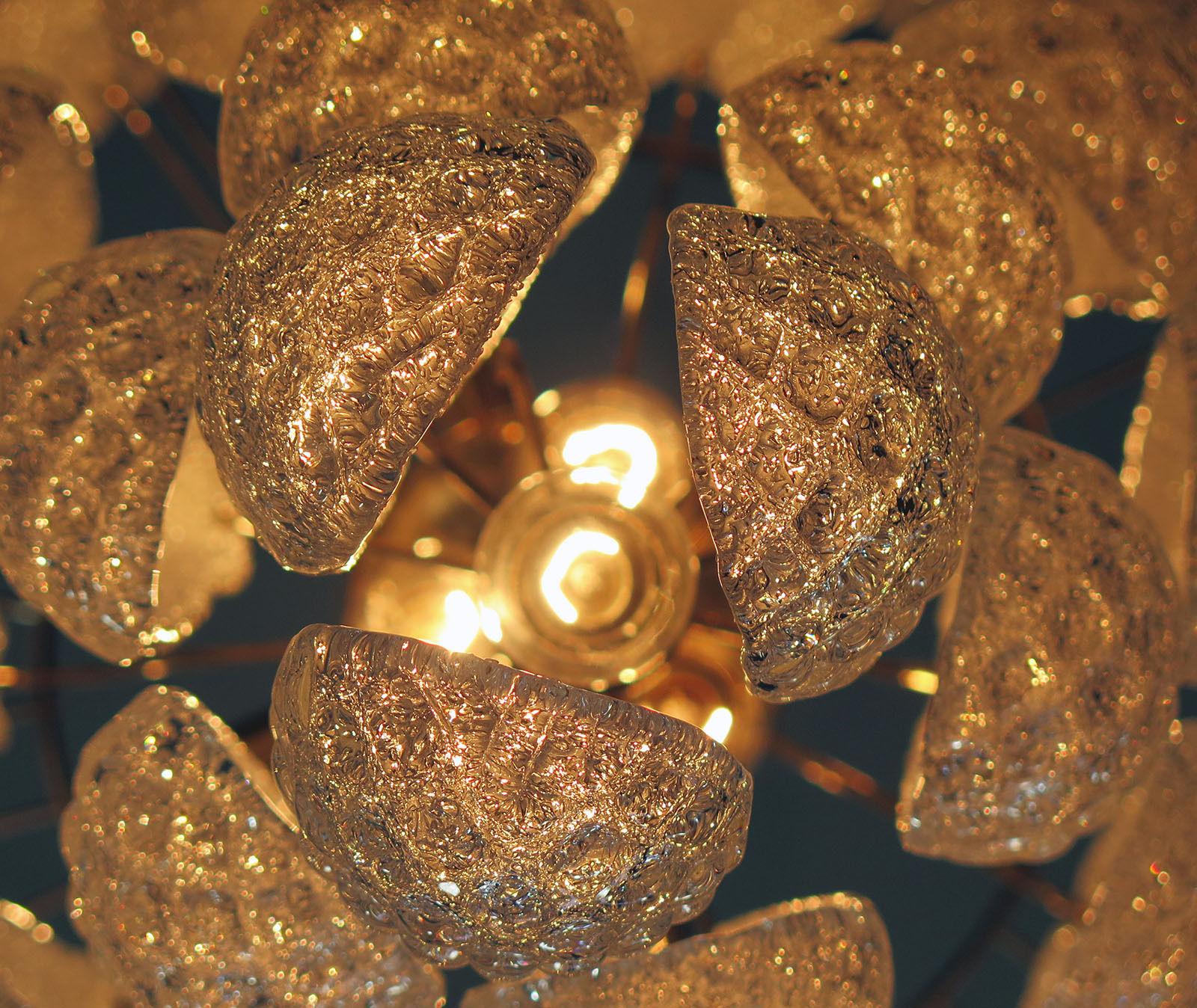 Lampadari italiani a petali di Murano, Murano in vendita 14