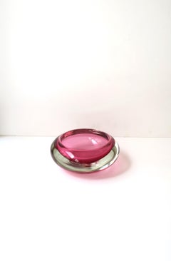 Italian Murano Art Glass Bowl Catchall after Seguso