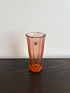 Italian Murano Red Glass Vase 1970s