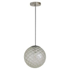 Italian Murano Satin Glass Pendant Light Attributed to Carlo Scarpa, 1935