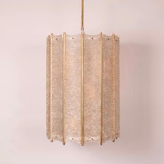 Italian Murano Scavo Glass Chandelier Lantern(s)