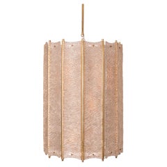 Italian Murano Scavo Glass Chandelier Lantern(s)