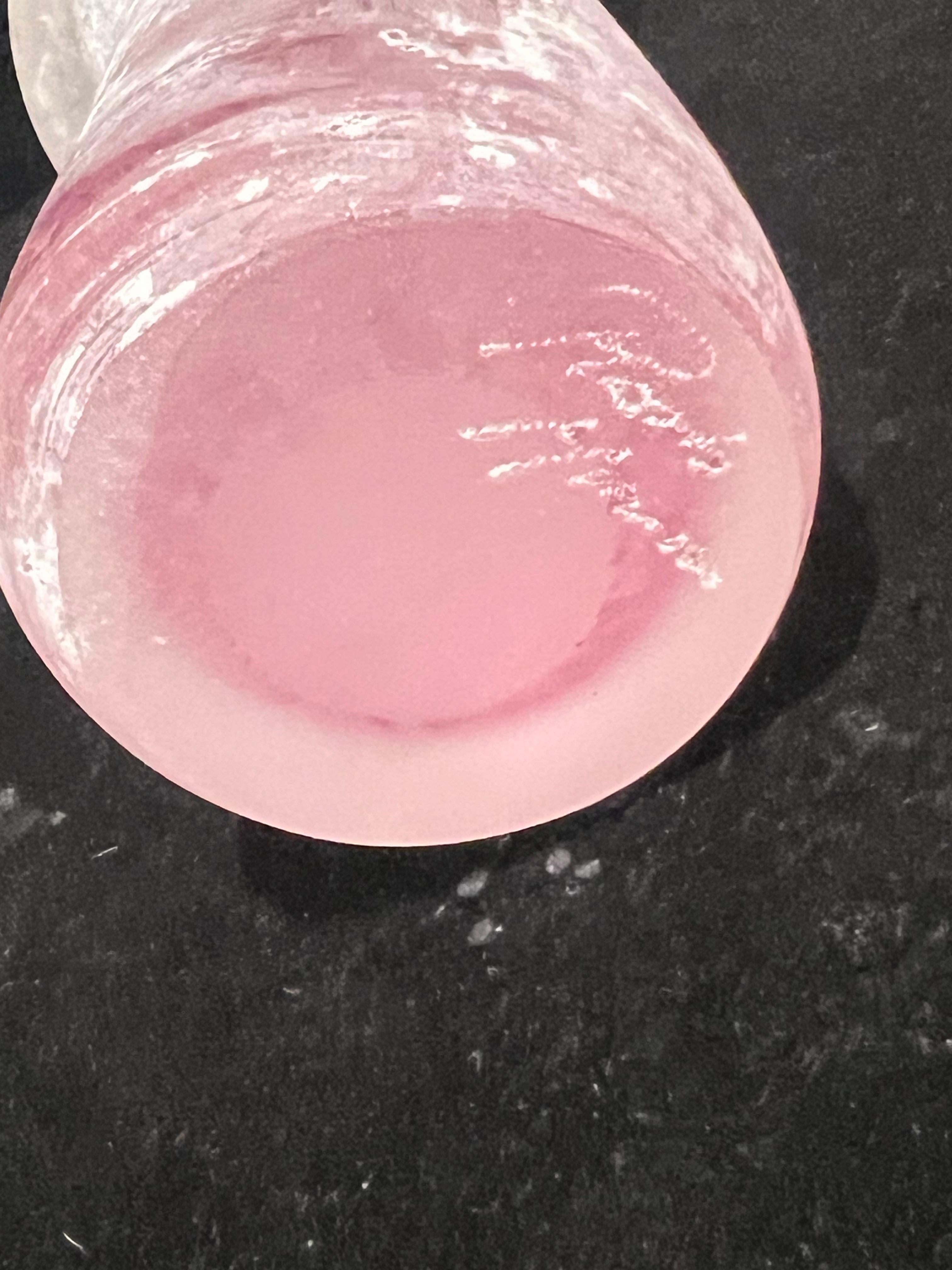 XX secolo Scultura in vetro di Murano Scavo firmata in rosa e smerigliato in vendita