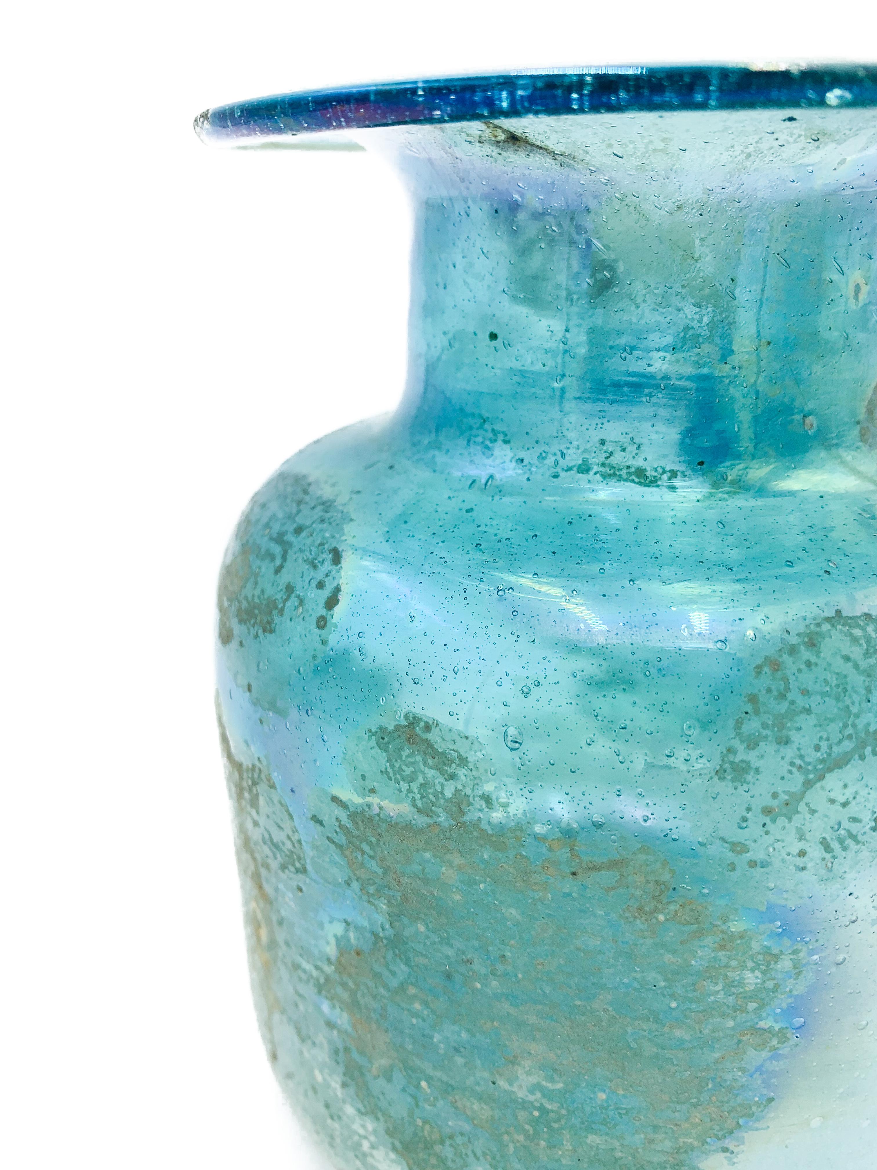 Vetro di Murano Vaso in vetro di Murano Scavo Attribuito a Cenedese degli anni '30 in vendita