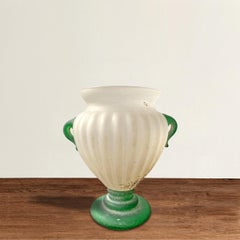 Italian Murano Scavo Vase