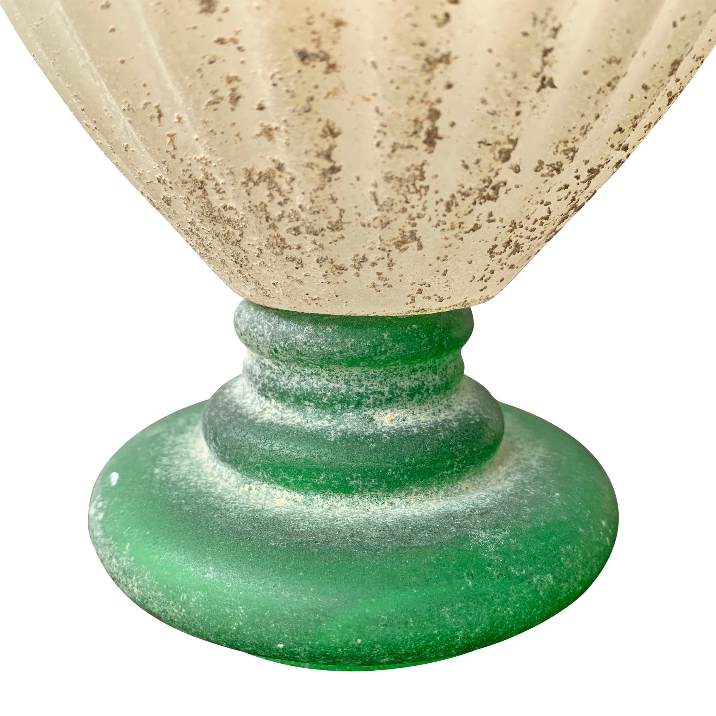 Italian Murano Scavo Vase 1
