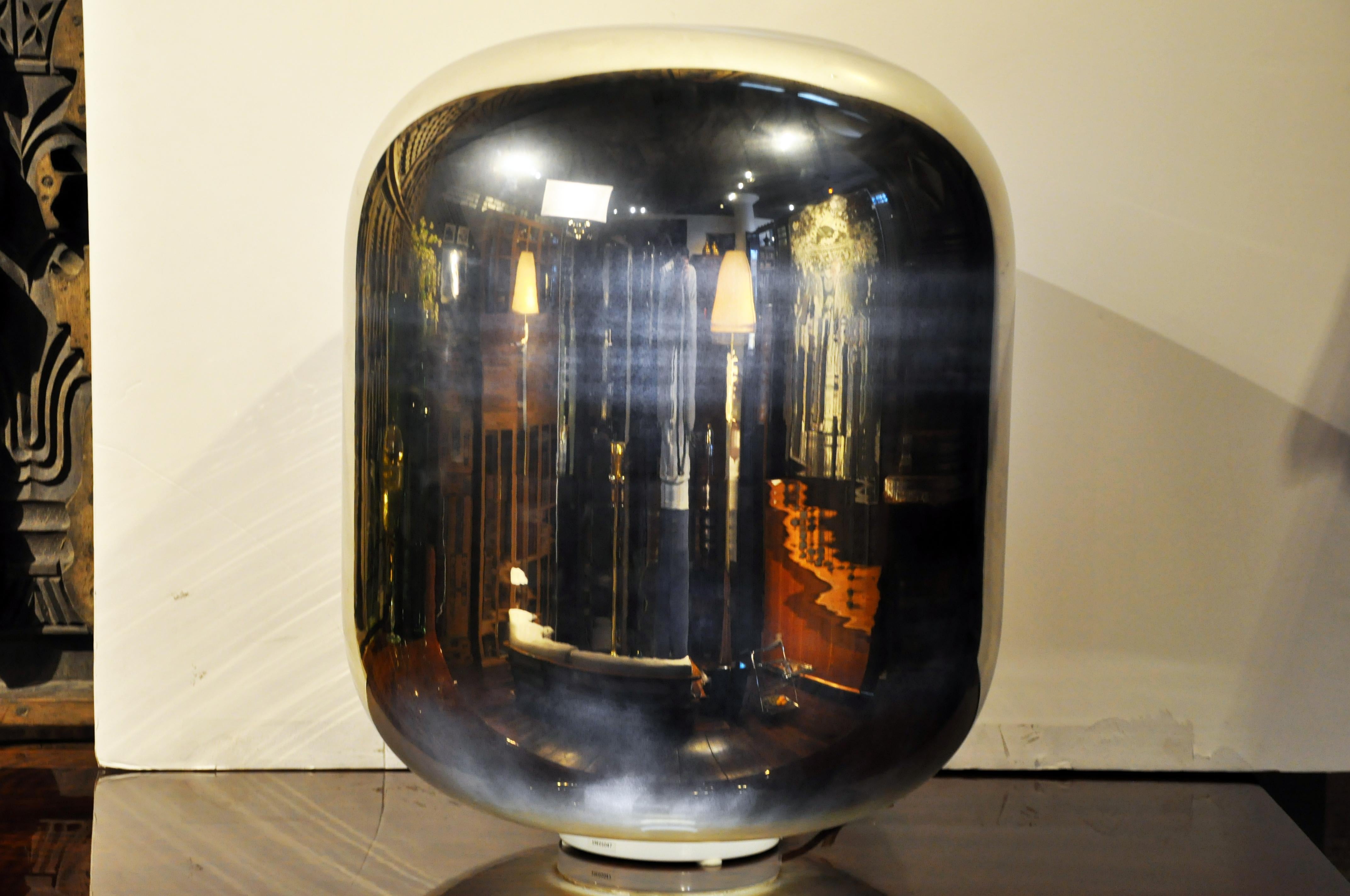 Italian Murano Silver Dome Floor Lamp 4