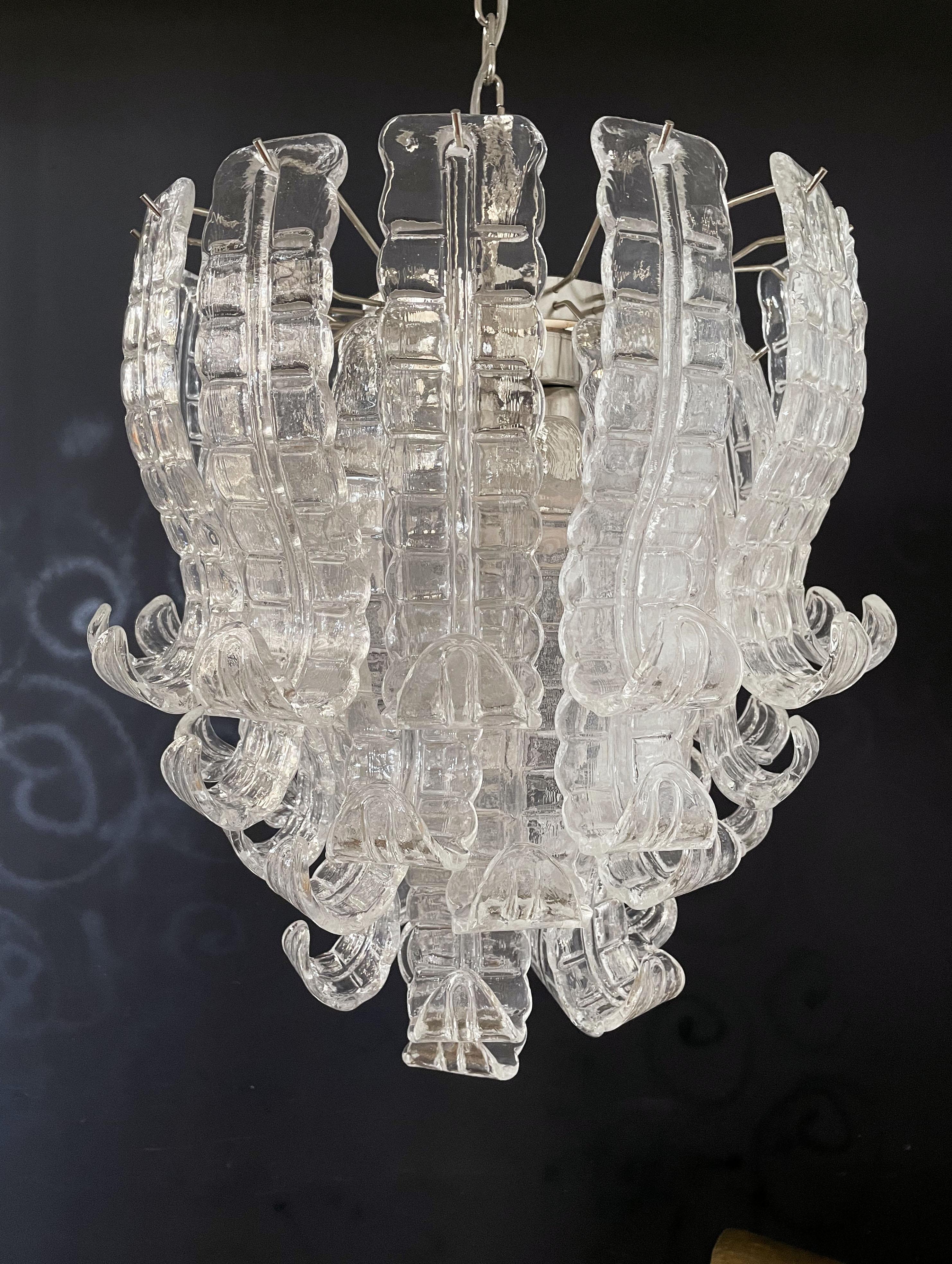 Lámpara italiana de cristal de Murano Felci de seis pisos en venta 3