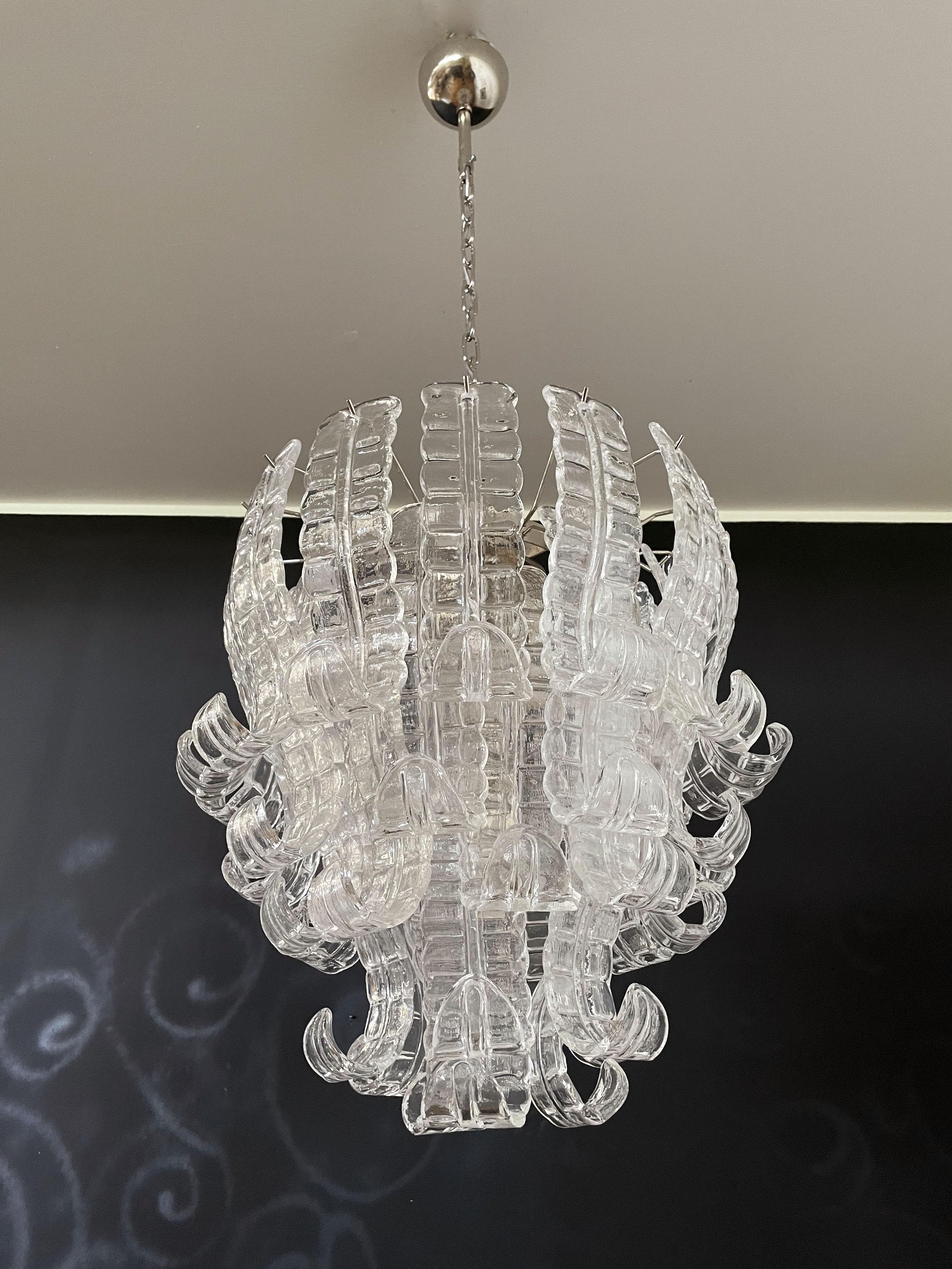 Lámpara italiana de cristal de Murano Felci de seis pisos en venta 5