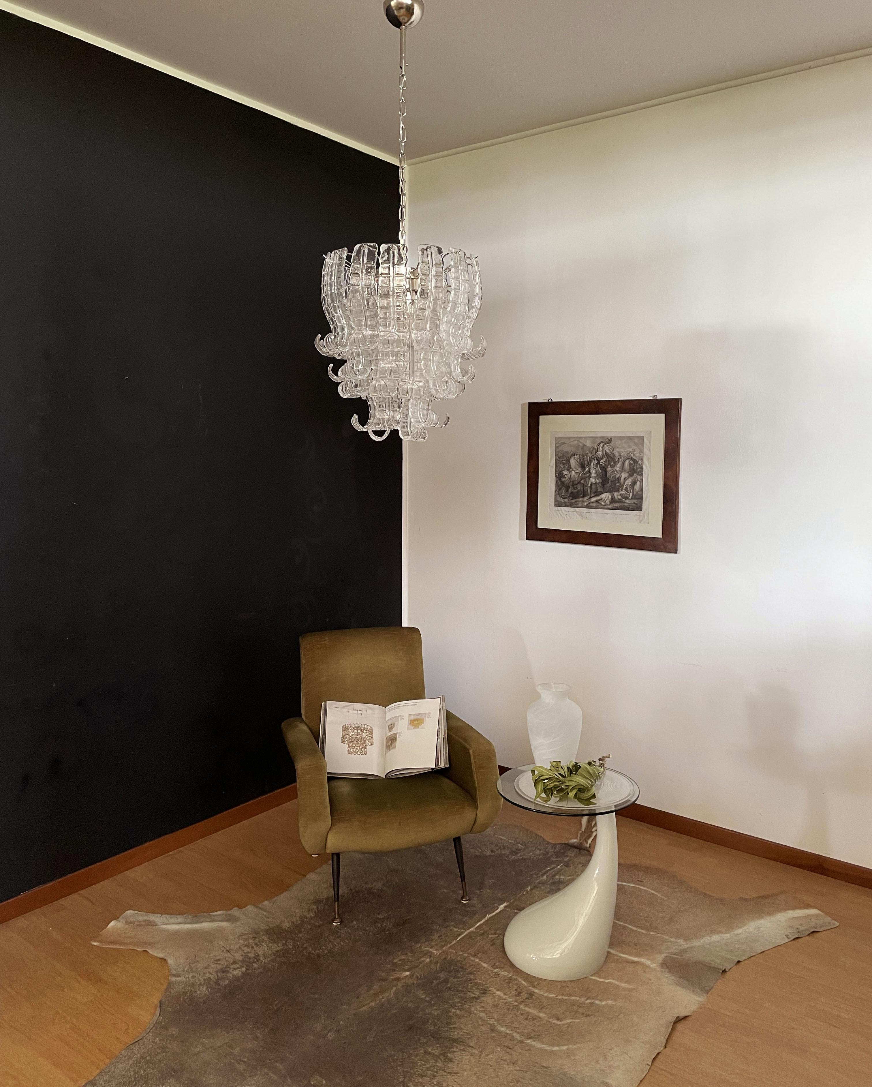 Lámpara italiana de cristal de Murano Felci de seis pisos en venta 7