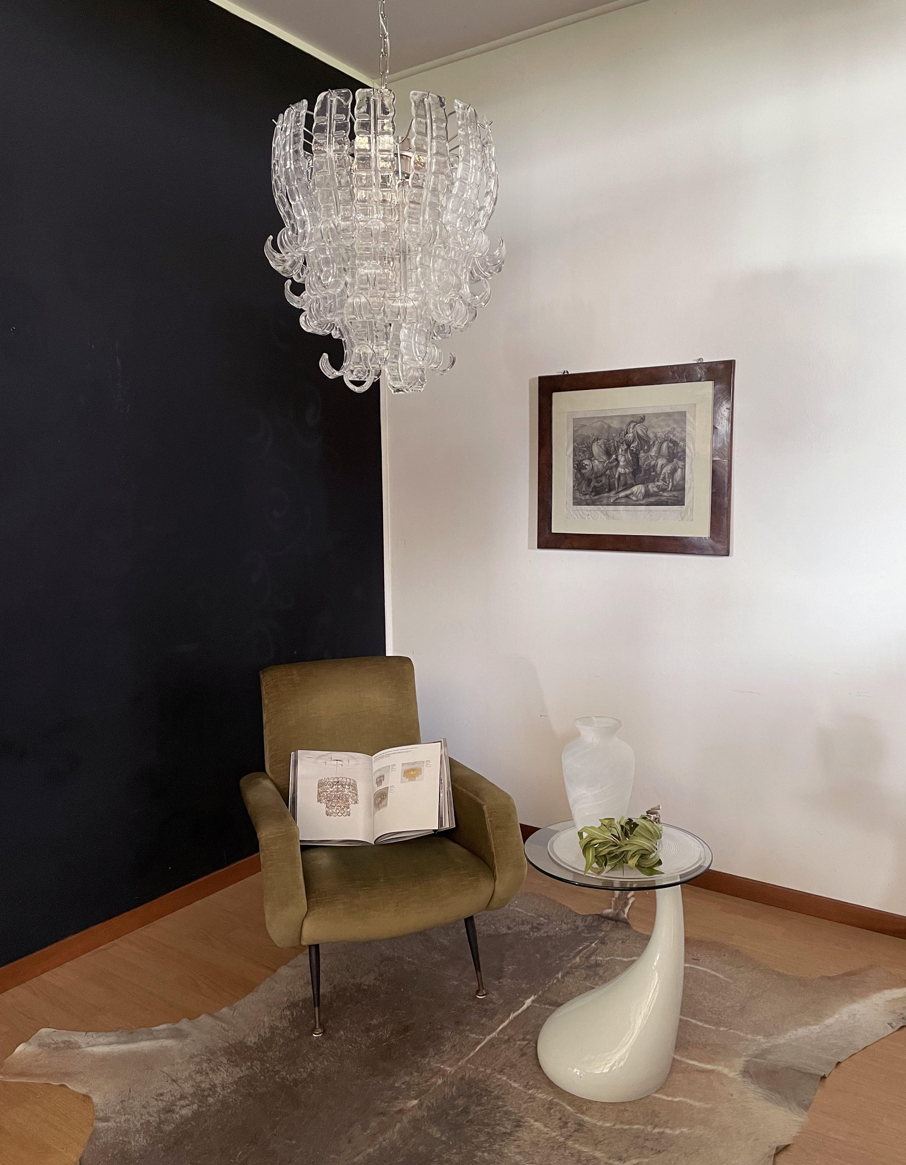 Lámpara italiana de cristal de Murano Felci de seis pisos en venta 9