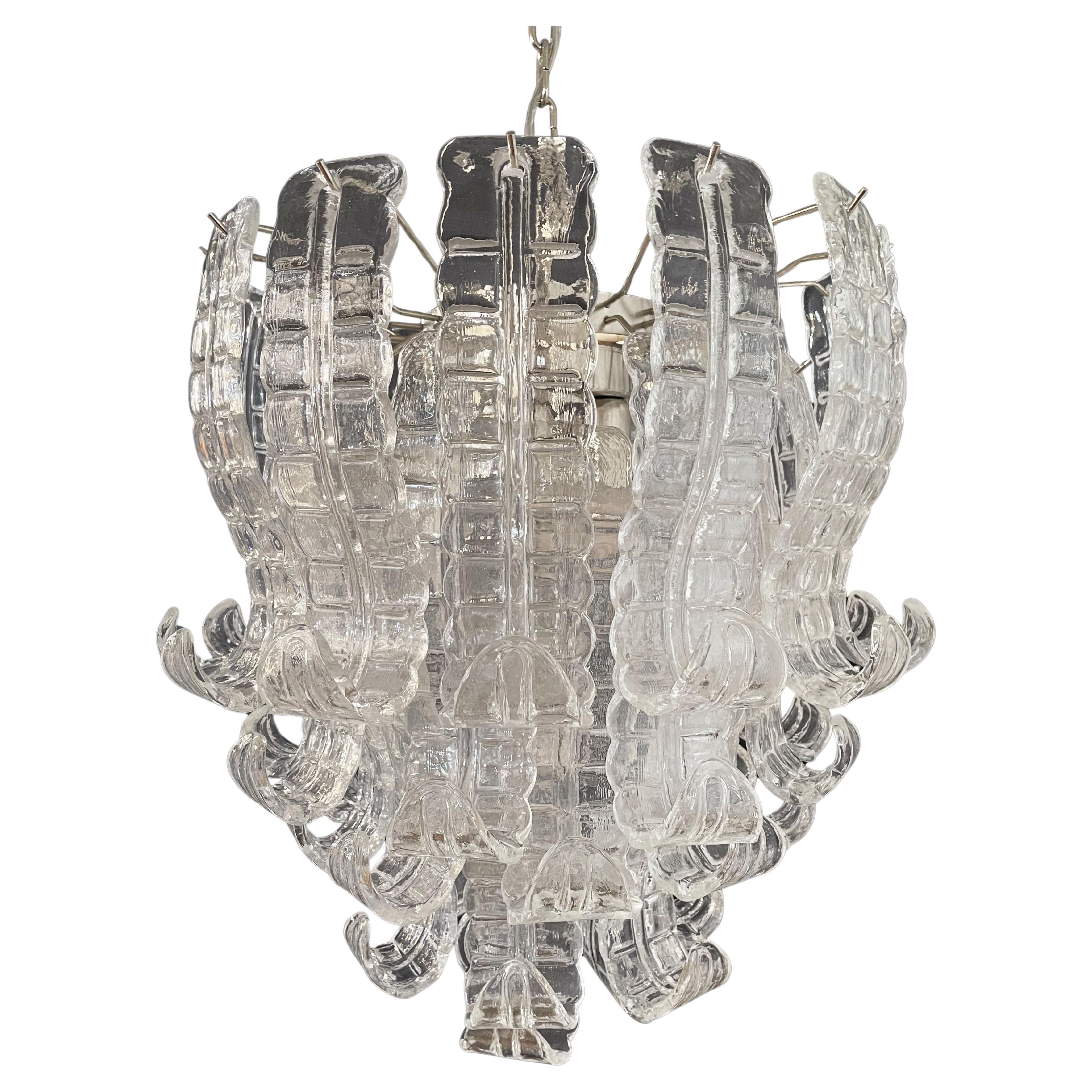 Lustre italien en verre de Murano à six niveaux Felci