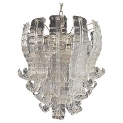 Lustre italien en verre de Murano à six niveaux Felci