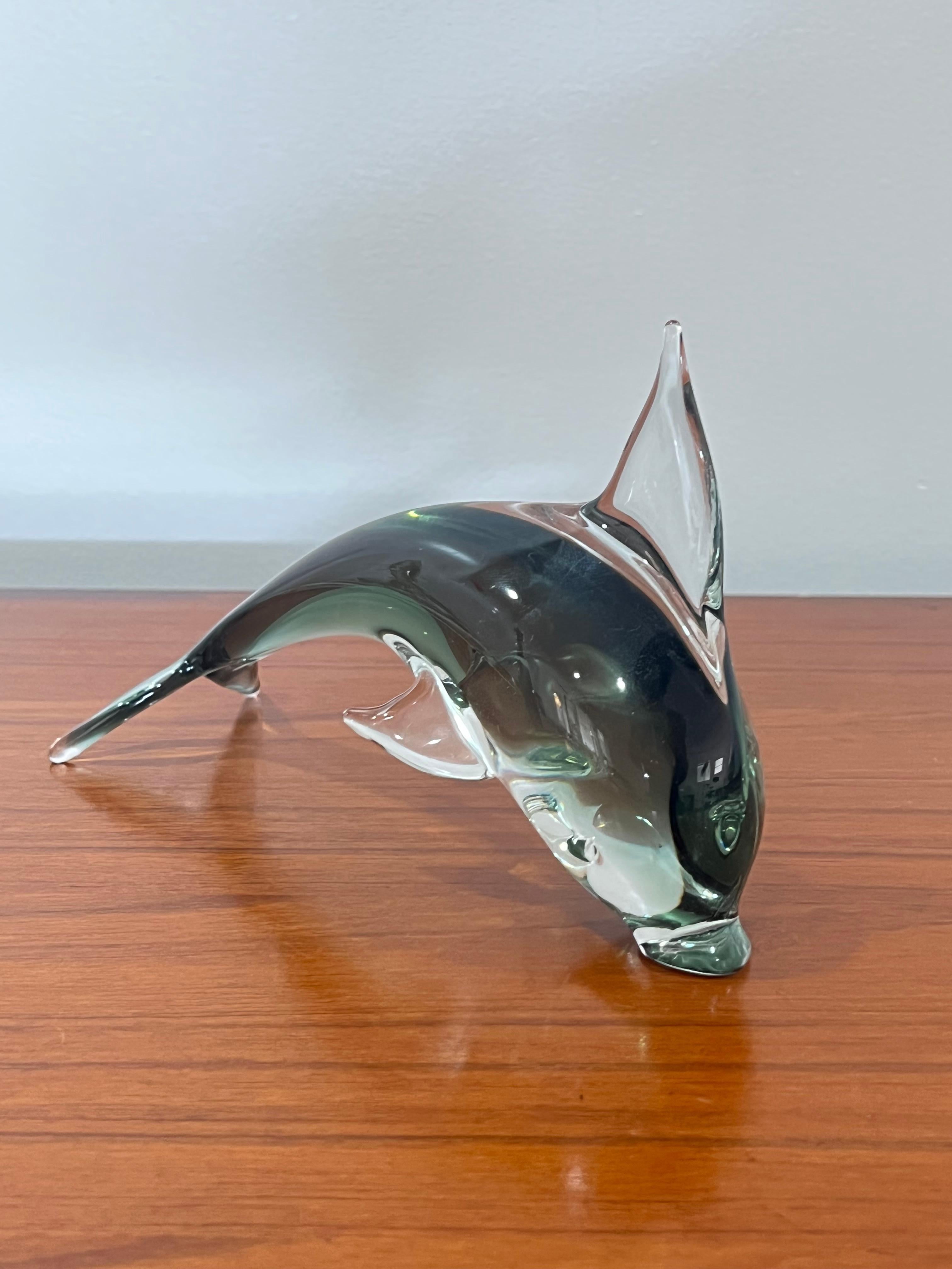 murano glass dolphin
