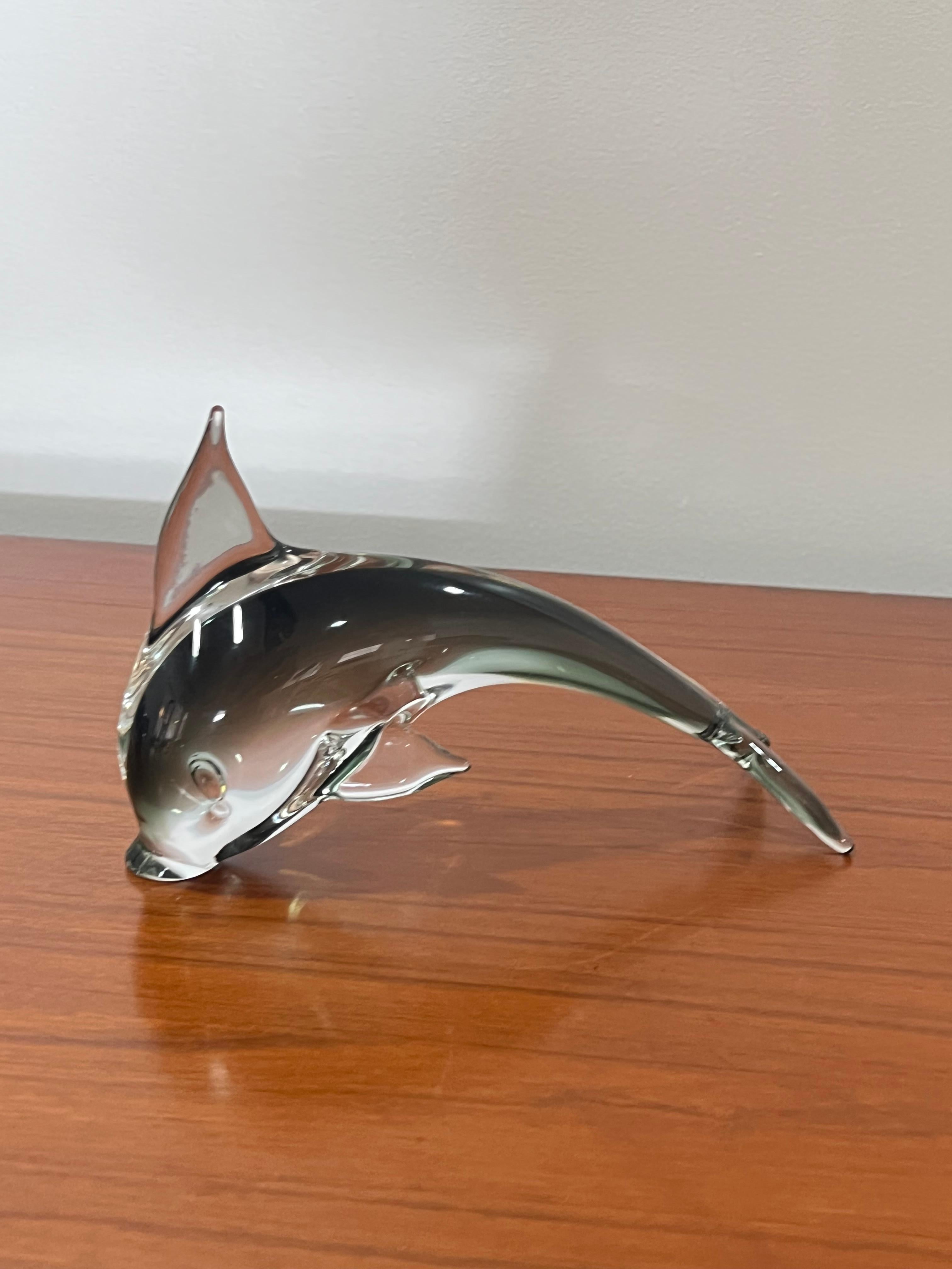 Italienische Delphin-Skulptur aus geräuchertem Muranoglas, 1960er Jahre im Zustand „Gut“ im Angebot in Byron Bay, NSW