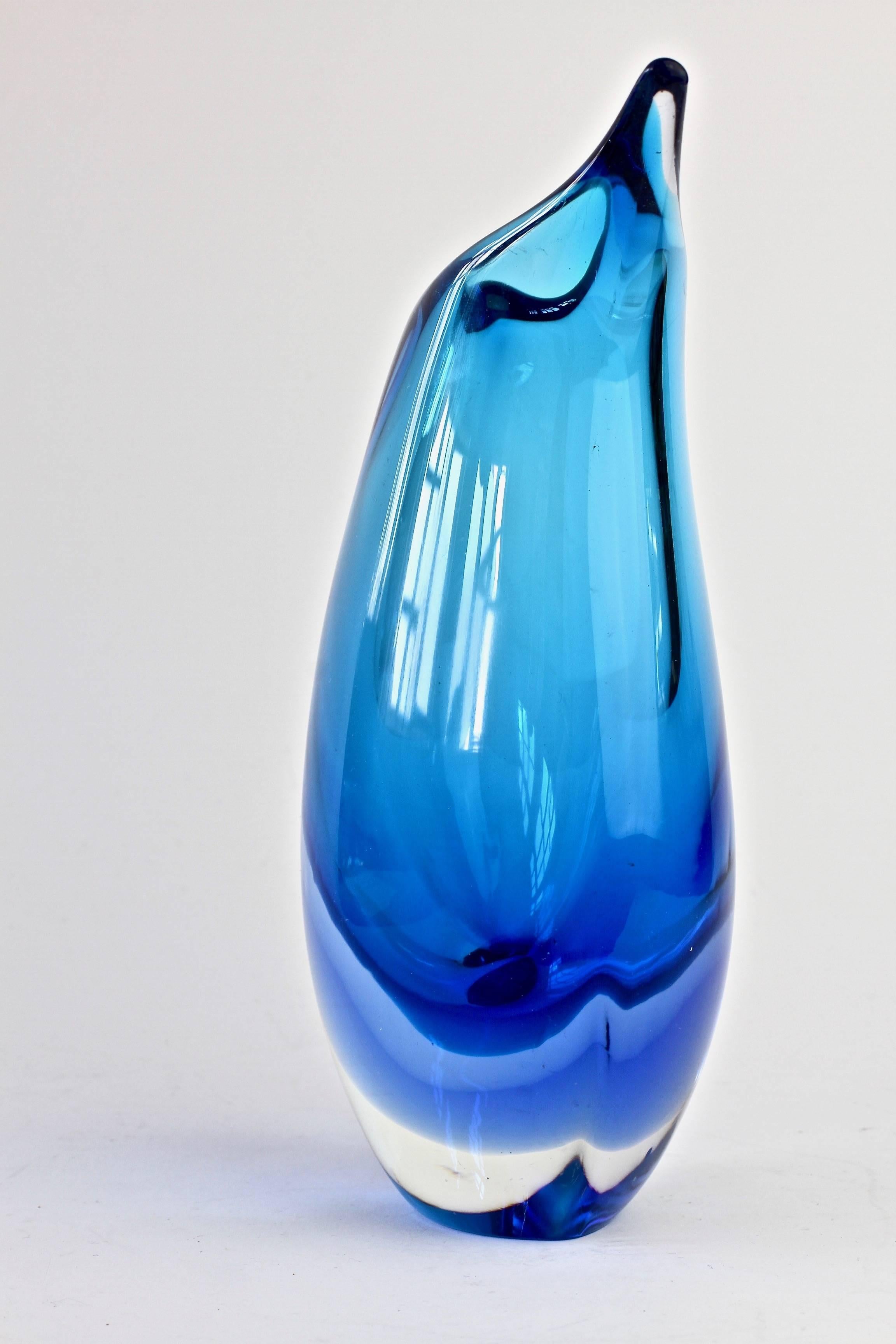 Italian Murano 'Sommerso' Glass Vase Attributed to Flavio Poli for Seguso 1960s 3