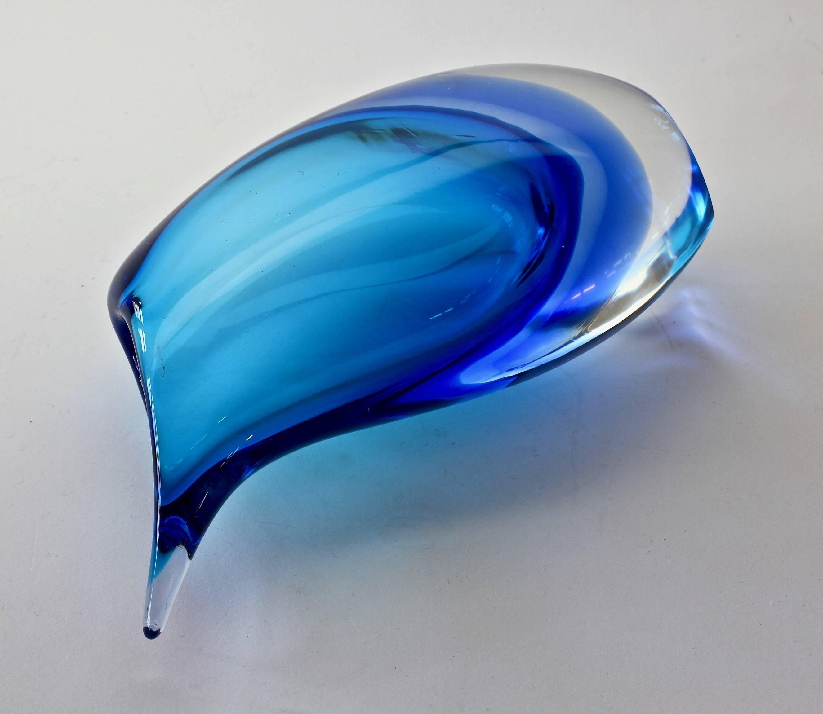 Italian Murano 'Sommerso' Glass Vase Attributed to Flavio Poli for Seguso 1960s 4