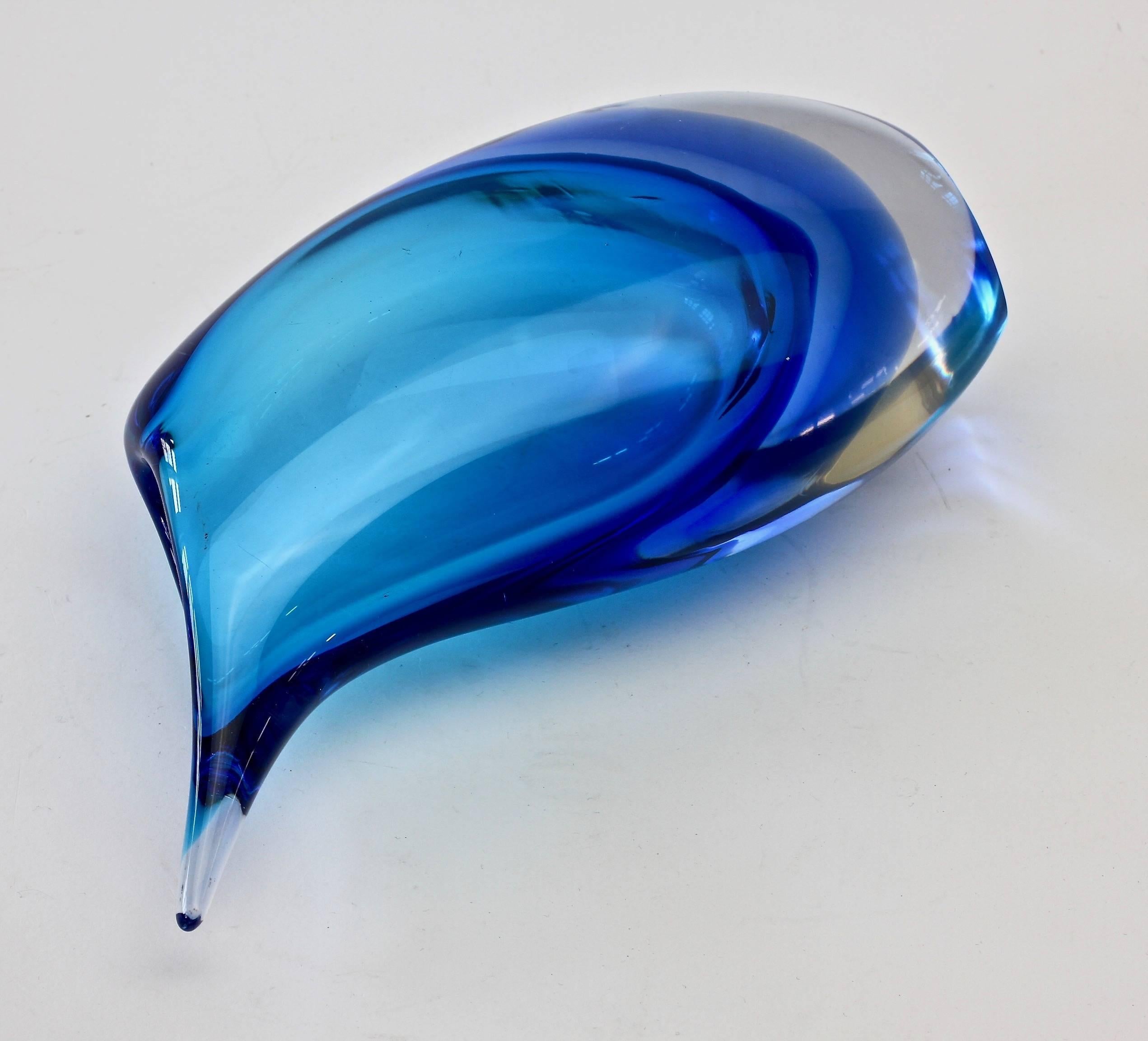 Italian Murano 'Sommerso' Glass Vase Attributed to Flavio Poli for Seguso 1960s 5