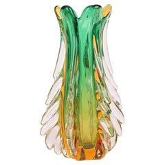 Italian Murano Sommerso Glass Vase by Flavio Poli for Seguso Vetri D’Arte