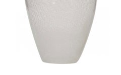 Italian Murano Style Mid-Century White Glass Vase