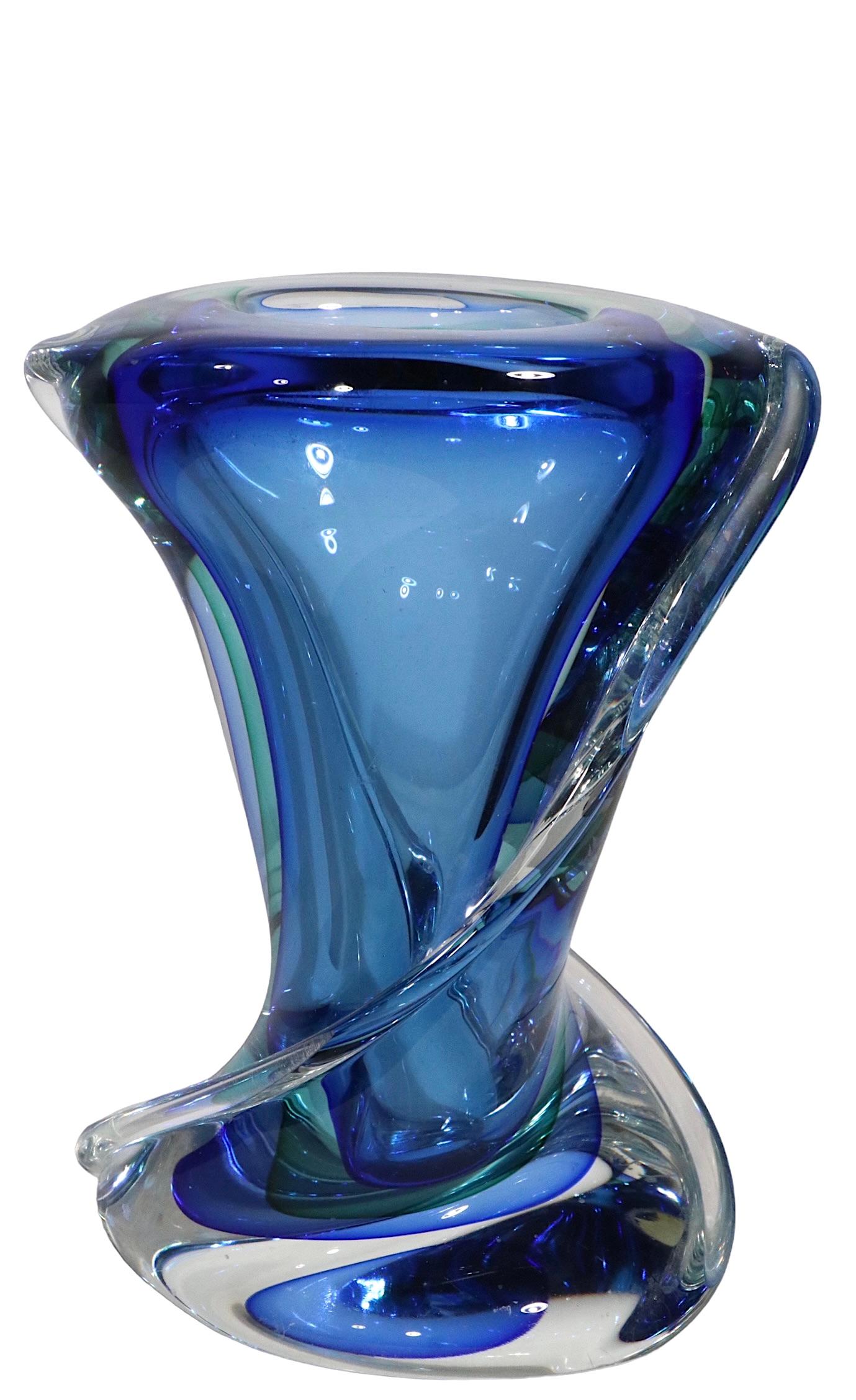Italienische Murano-Vase von Luigi Onesto für Oggetti, 1970er Jahre im Angebot 4