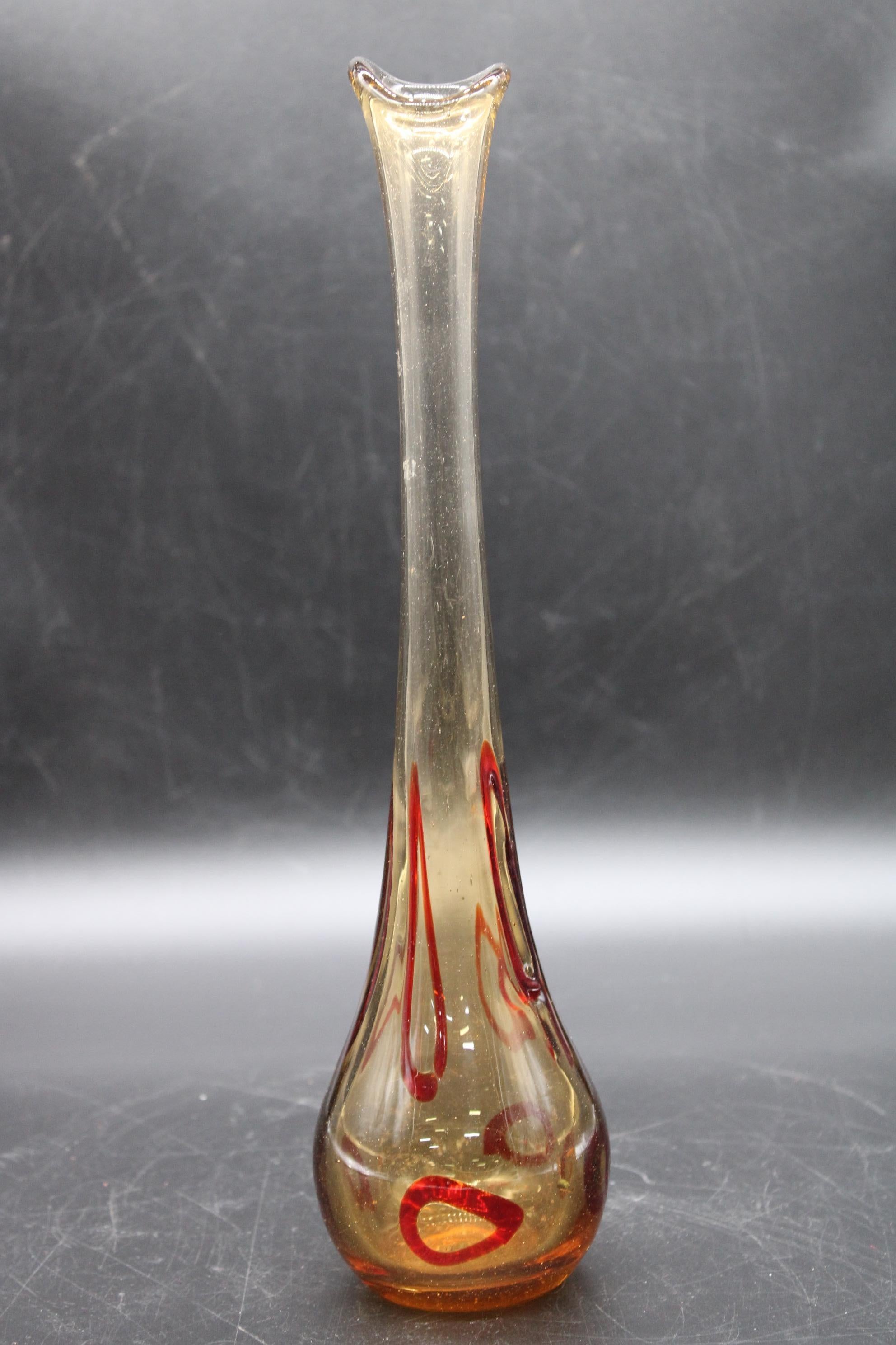 Italian Murano Vase signatured by Salviati circa 1970, murano vase For Sale at 1stDibs murano