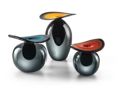 Italian Murano Vase Handblown Glass "Nereidi" by Allegri & Fogale for Salviati