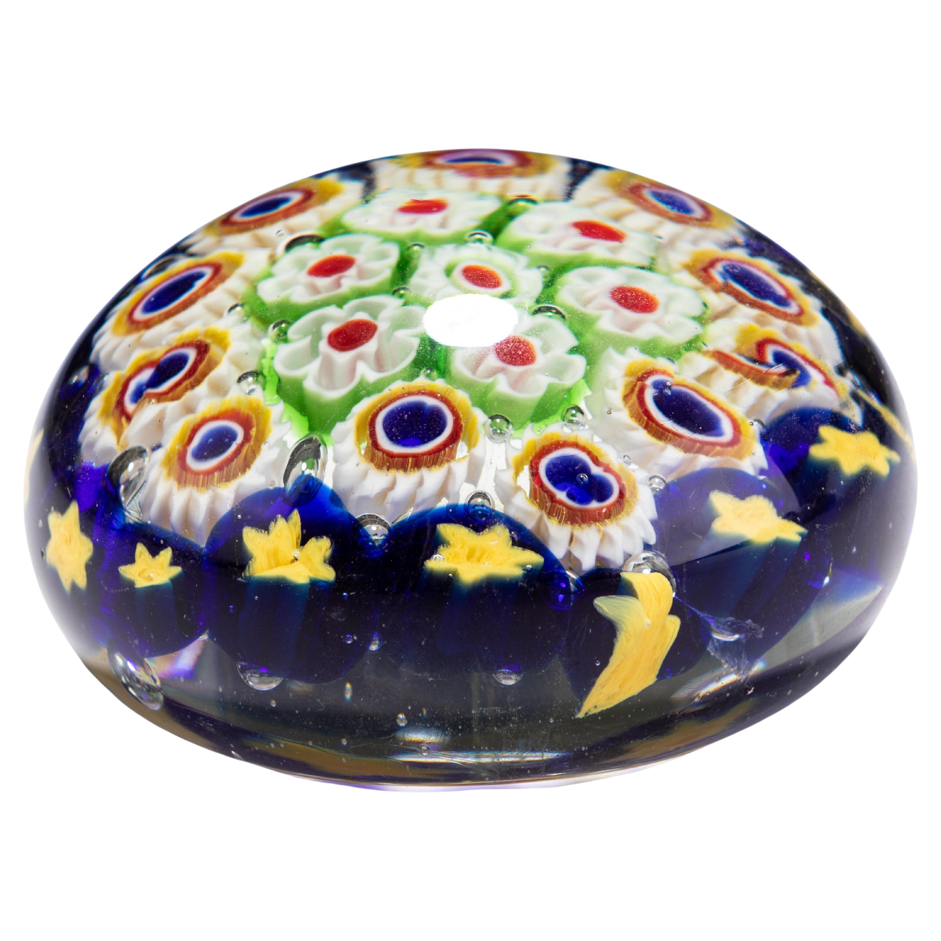Italian Murano MidCentury Glass Millefiori Designer