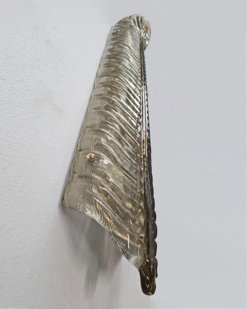 Italian Murano Wall Sconce 'Giacomo' in Gold Glass In New Condition For Sale In KEW, AU