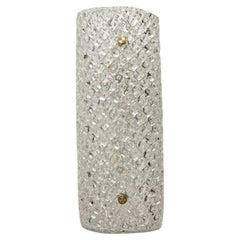 Italian Murano Wall Sconce 'Michele' in Clear Glass
