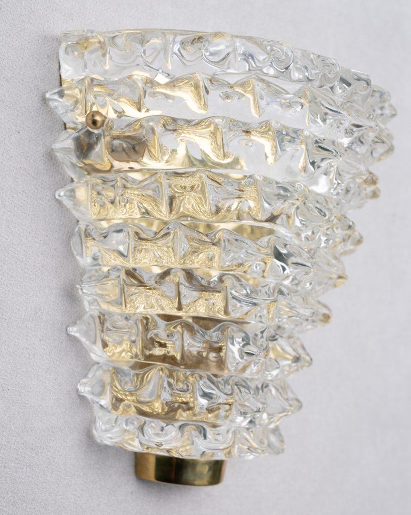 Vetro di Murano Lampada da parete italiana di Murano 